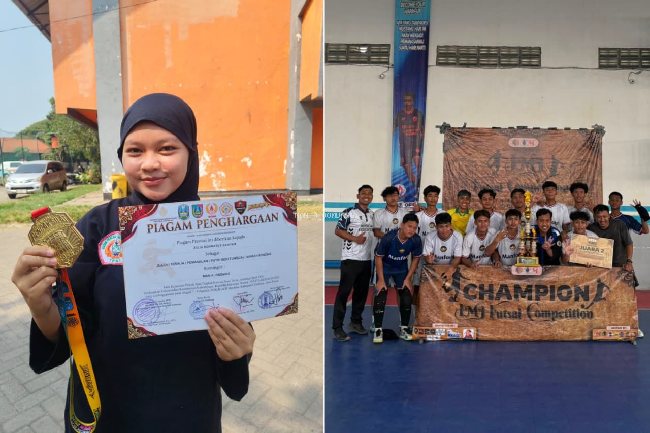Atlet Pencak Silat dan Futsal MAN 4 Jombang Raih Juara 1 dan Juara 2 Tingkat Provinsi